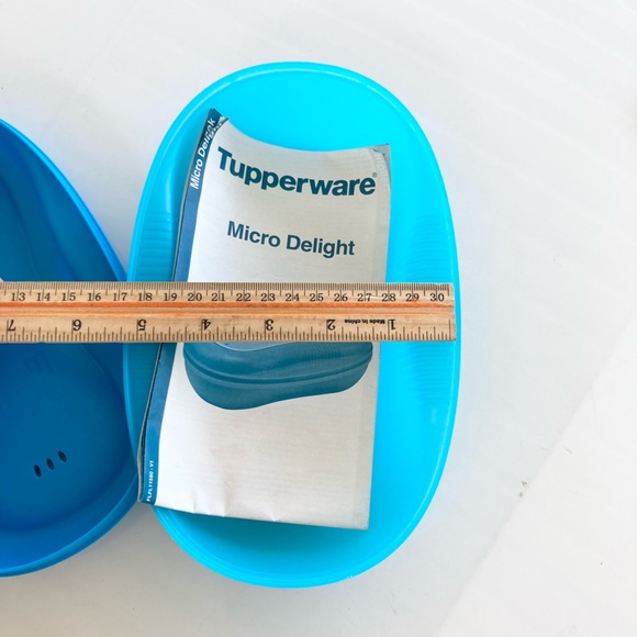 Tupperware Micro Delight Microwave Heatable Container in Blue 6996a - Picture 8 of 11